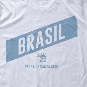 BRASIL Brazil Retro Band — Vintage-inspired Premium Unisex T-Shirt in 4 colors