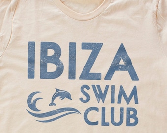 IBIZA SWIM CLUB – retro vintage-inspired unisex t-shirt