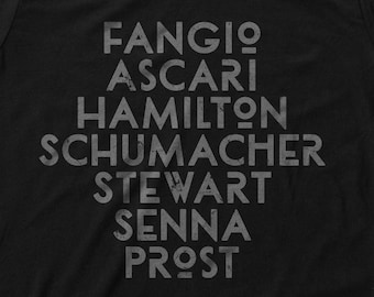 Formula 1 / F1 Racers — World Champions — Short-Sleeve Unisex T-Shirt