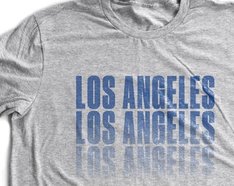 Los Angeles Benday Fade — Premium Unisex Short-Sleeve Graphic T-Shirt