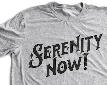 SERENITY NOW! — funny Seinfeld / Frank Costanza meme reference — tv parody unisex T-Shirt