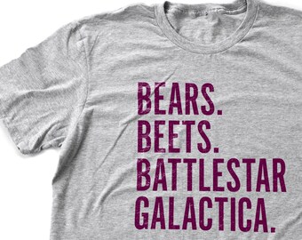 The Office - Bears Beets Battlestar Galactica - un classico di Dunder Mifflin - T-shirt unisex premium
