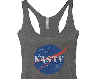 NASTY - uma regata feminina com costas nadador da NASA