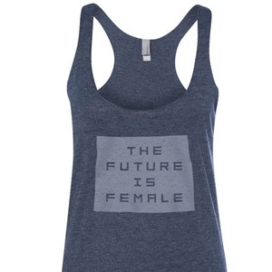 The FUTURE IS FEMALE - Women Power / Feminism Premium Racerback Tank