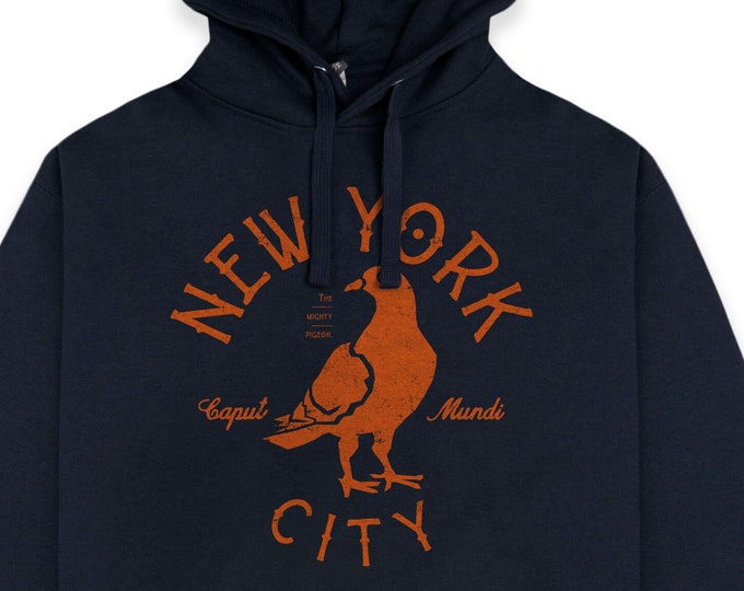 New York City (the mighty pigeon) — Retro Premium Unisex Hoodie