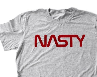 NASTY — Retro NASA Logo Parody Premium Unisex T-shirt