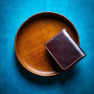 Horween Color 8 Shell Cordovan con interior de mantequilla natural