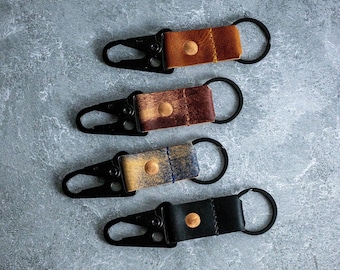 Leather Sling Clip Keychain