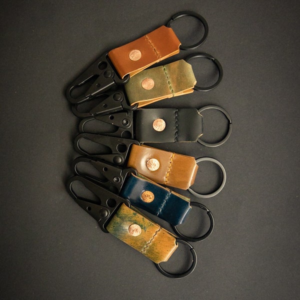 Shell Cordovan Copper keychain