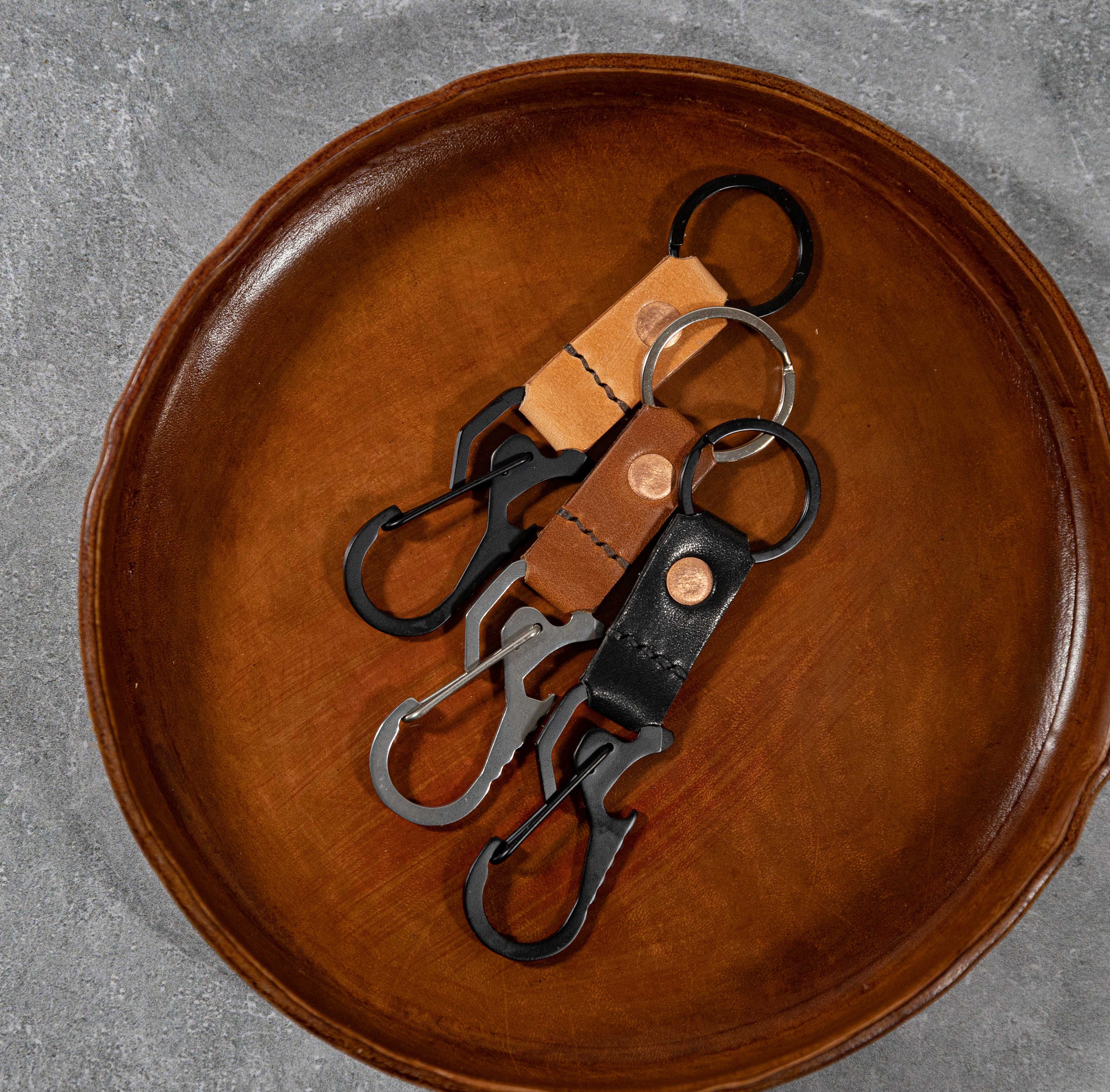 Leather Multitool keychain v2 Etsy