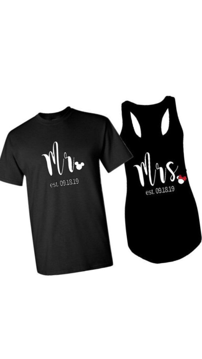 mr and mrs disney shirts