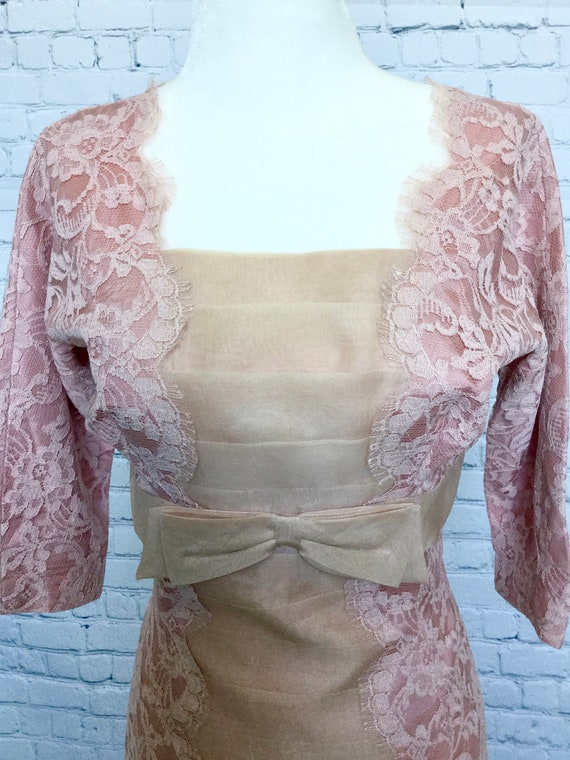 Vintage Vanity Original Dusty Rose Formal Dress |… - image 2