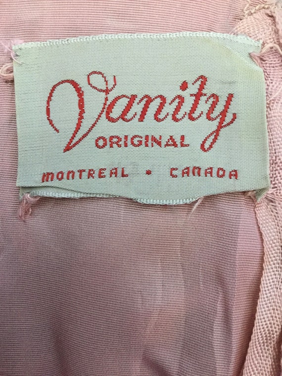 Vintage Vanity Original Dusty Rose Formal Dress |… - image 7