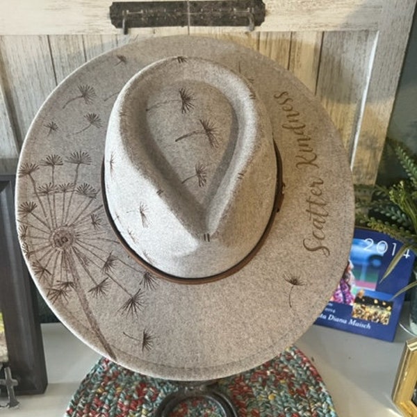 Burned Cowboy Hat - Etsy