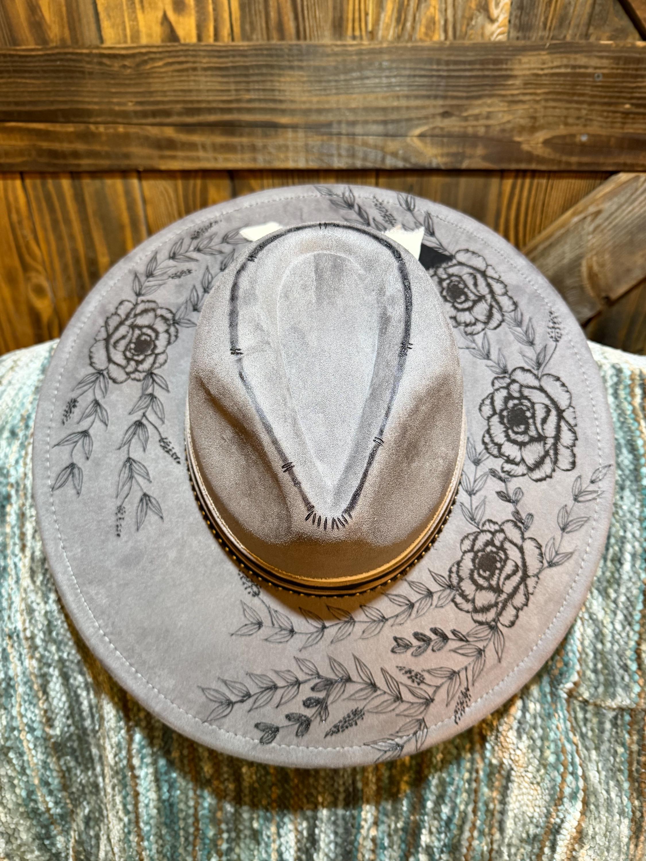Flat Brim Cowgirl Hat - Etsy