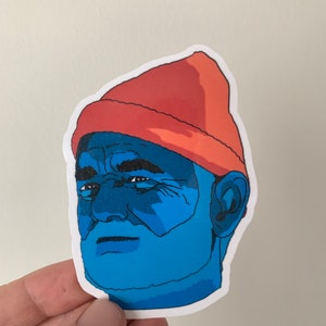 Steve Zissou | The Life Aquatic with Steve Zissou | Wes Anderson | Bill Murray Vinyl Sticker