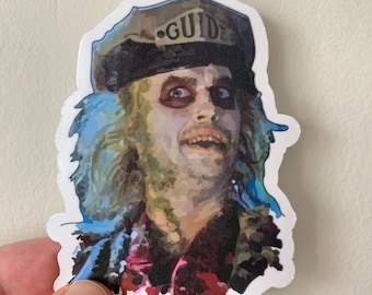 Beetlejuice Beetlejuice Beetlejuice | The Guide Vinyl Sticker