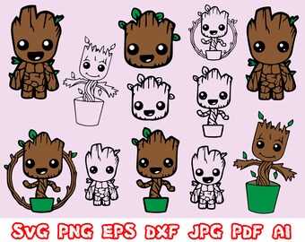 Download Baby Groot Svg Etsy