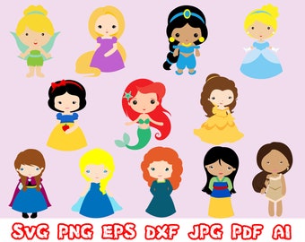 Download Toddler Princess Svg Etsy