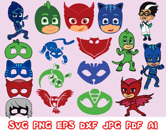 Download Sale Pj Masks Bundle Svg Pj Masks Svg Pj Masks Clip Art Pj Etsy