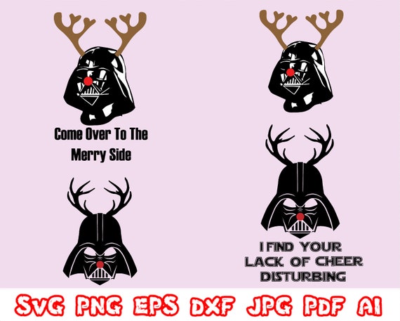 Download SALE Darth Vader Christmas SVG Darth Vader Reindeer SVG | Etsy