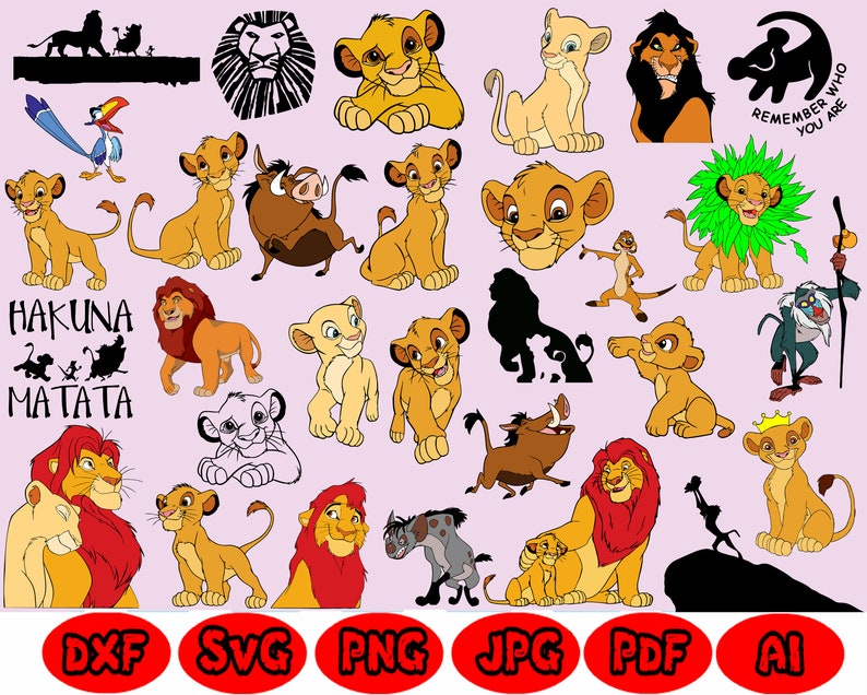 Download SALE The Lion King SVG Lion King Cut Files Simba Svg Pumba ...