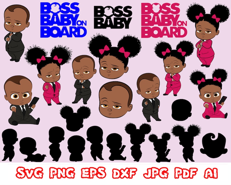 Download SALE Boss Baby SVG Afro Boss Baby SVG Afro Boss Baby | Etsy