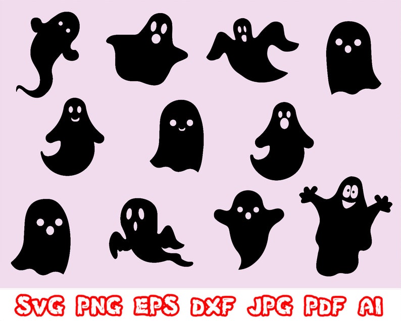 Download SALE Ghost SVG Ghost Silhouette Ghost Clip Art Ghost | Etsy