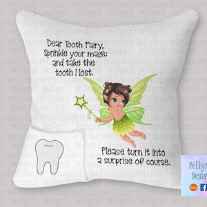 GreenTooth Fairy Tooth on Pocket DESIGN ONLY
