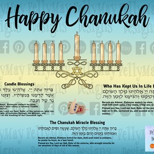 Menorah Candle Drip Tray Happy Chanukah DESIGN ONLY