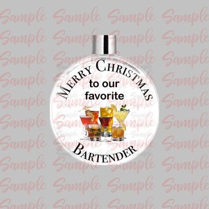 Bartender Ornament (Our Favorite) FF DESIGN ONLY