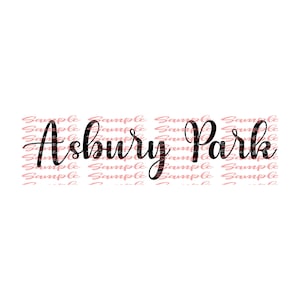 Asbury Park met scriptschrijven DIGITALE DOWNLOAD