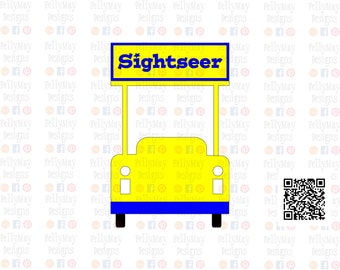 Sightseer Tram Car SVG