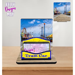 Tram Car Business Card Holder DIGITAL DOWNLOAD