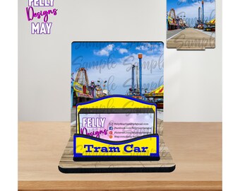 Tram Car Business Card Holder DIGITAL DOWNLOAD