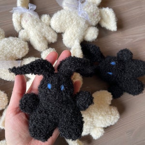 Black bunny/ Light and fluffy/ Newborn gift/ Baby gift/ Extra soft/ Easter bunny gift