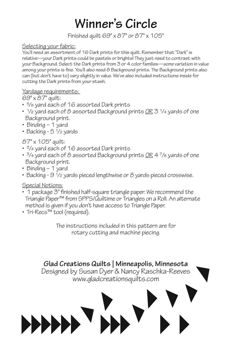 Winner's Circle Quilt Pattern PDF Etsy