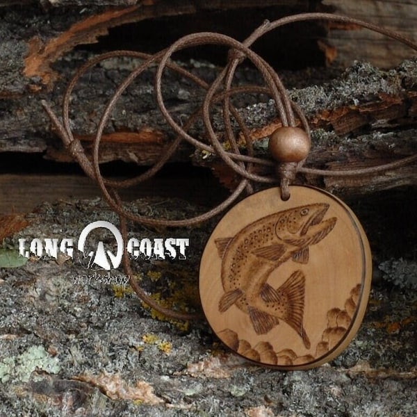 Fly Fishing Necklace Etsy