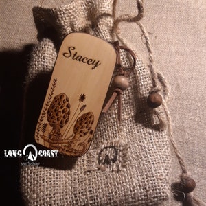 Mushroom brush, Mushroom picking, Morel, Mushroom hunting, Hand engraved, Personalized gift, Foraging, Bushcraft, camping