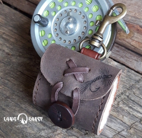 Fisherman Gift, Fly Fishing, Personalized Fly Fishing Keychain,  Personalized Leather Gift, Unique Gift. Hand Engraved Italian Leather -   UK