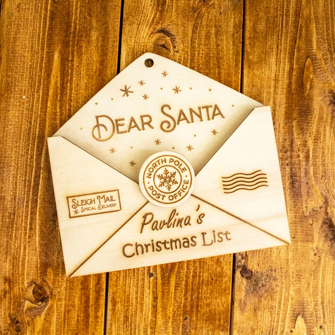 Wooden christmas letter