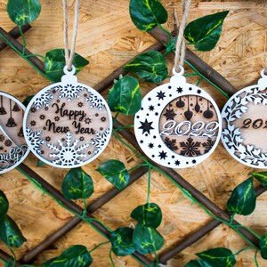 Personalized Christmas Ornament, Wooden Christmas Ornament, Personalized Name Ornaments, Family Christmas Ornaments, Wooden Tree-Ornaments