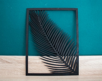 Holz Wand Dekor Blatt