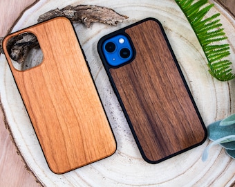 Apple iPhone Wooden Phone Cases | Solid Cases for Apple iPhone 14, 13, 12, 11, XS, XR, X, 8, 7, 6