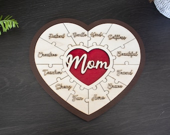 Mom Gifts Puzzle | Mother's Day | Wooden Gift