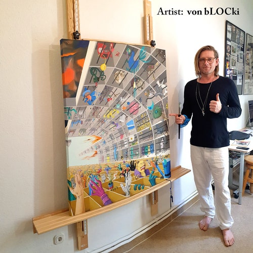 Shelf Wall Easel 60 Inch Etsy