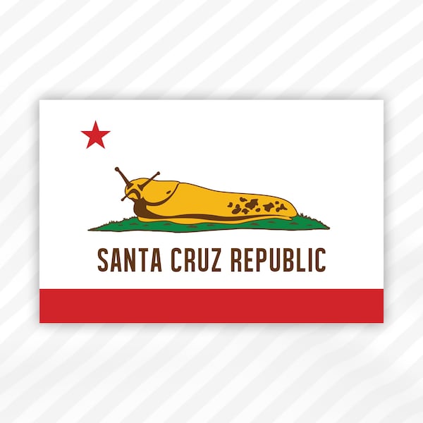 Santa Cruz Republic Banana Slug Vinyl Sticker