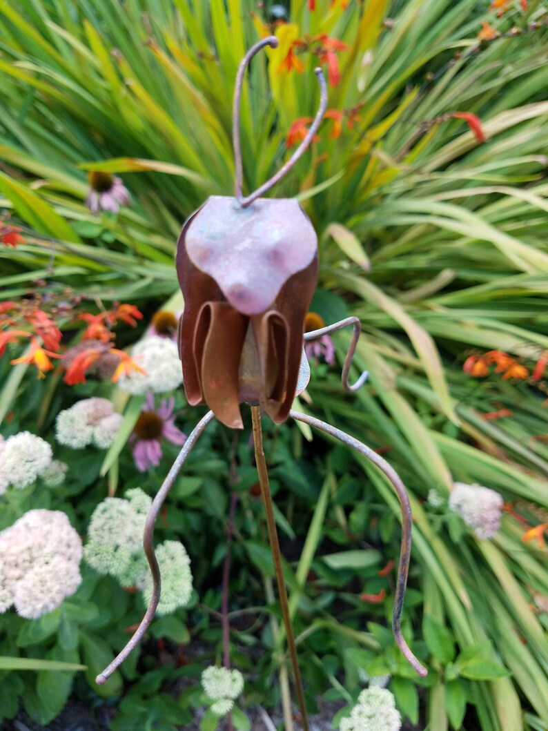 Praying Mantis Copper Metal Yard Art Yard Art Sculpture Etsy