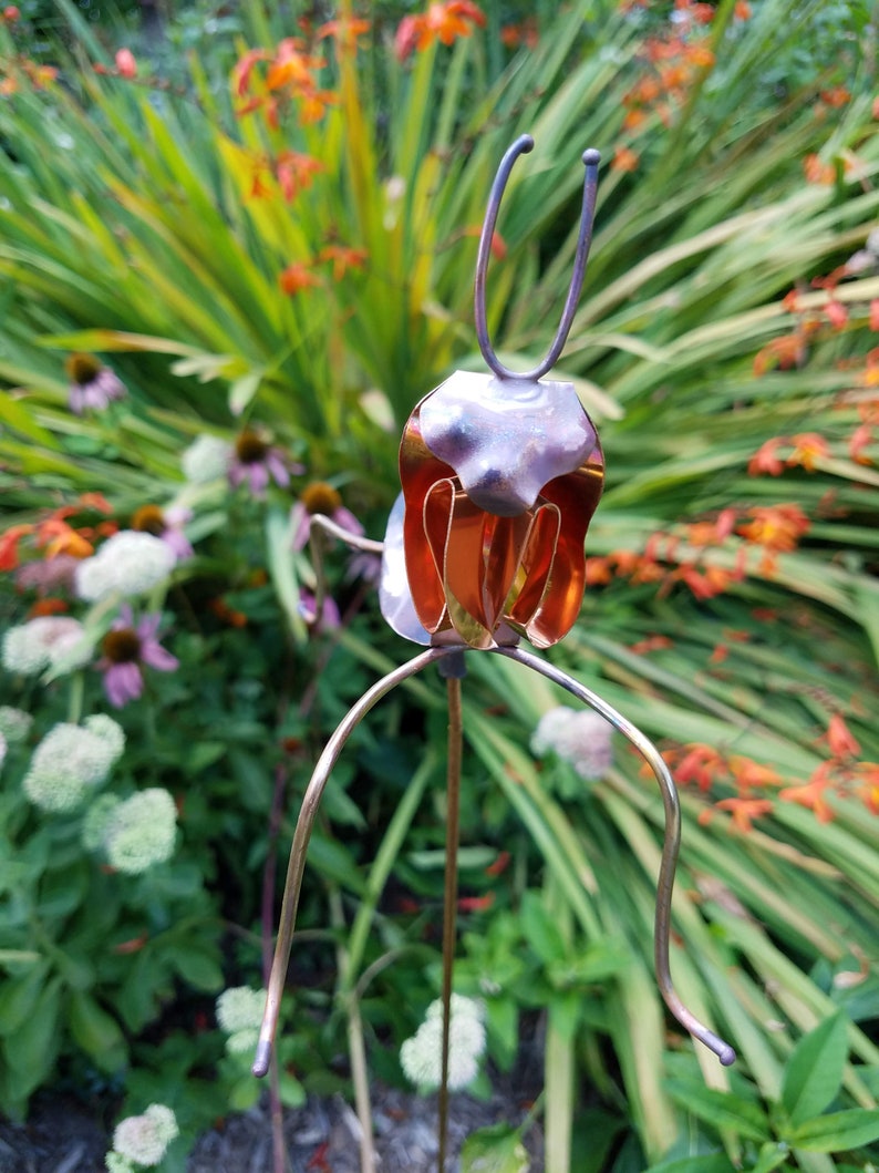 Praying Mantis Copper Metal Yard Art Yard Art Sculpture Etsy