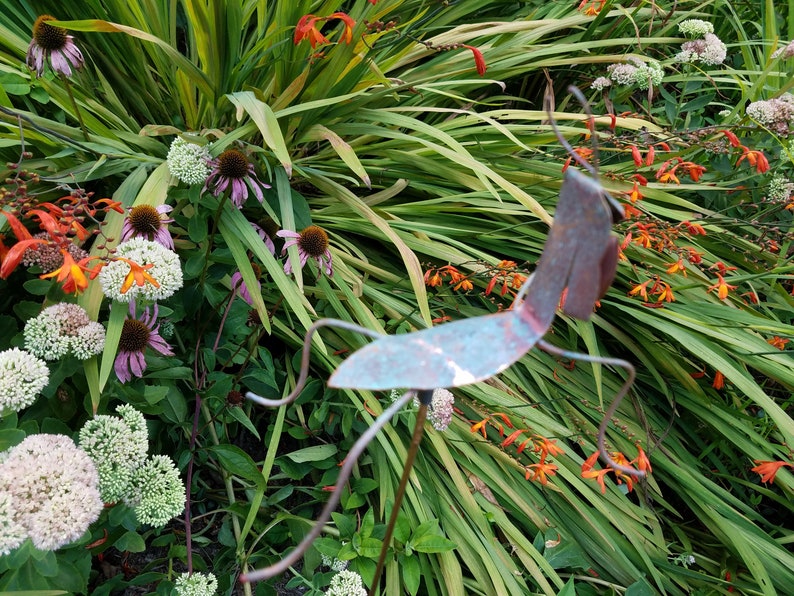 Praying Mantis Copper Metal Yard Art Yard Art Sculpture Etsy